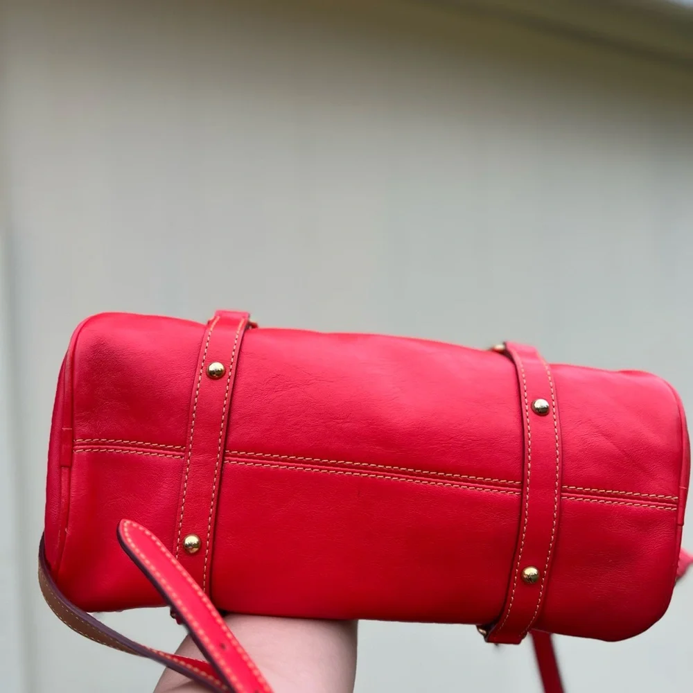 RARE! Dooney & Bourke Florentine Small Satchel in the color STRAWBERRY! - Picture 9 of 9
